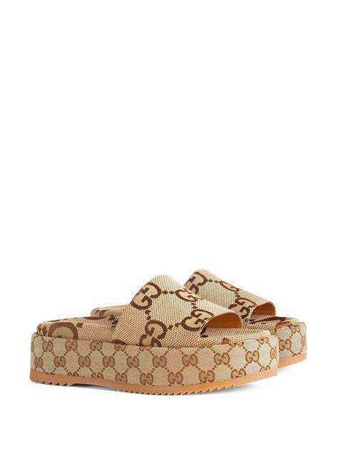 gucci platform slide sandal dupe|gucci angelina platform sandals.